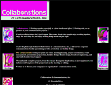 Tablet Screenshot of collaborations.com